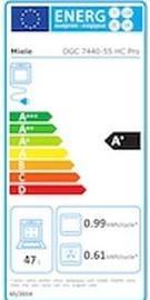 Energie-Label Miele DGC 7440-55 HC Pro
