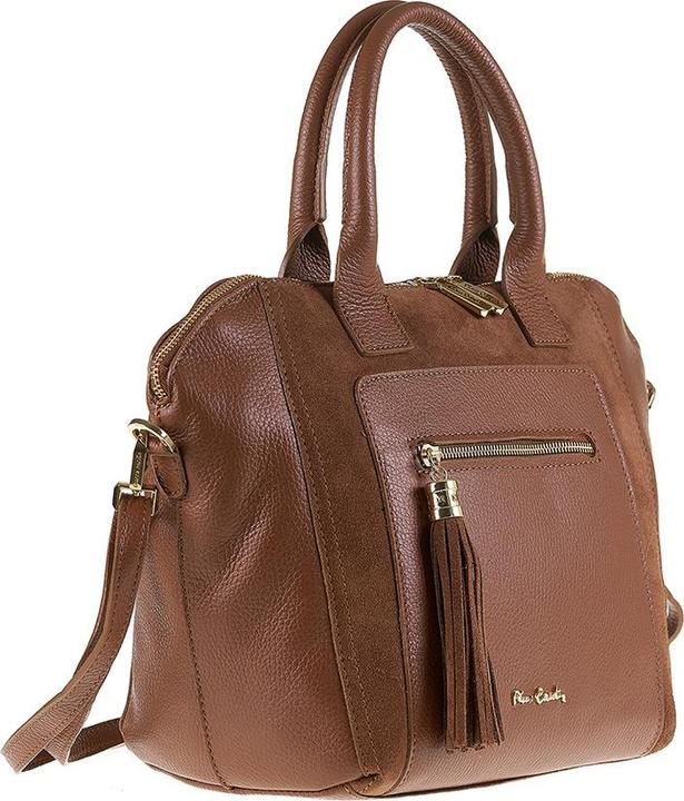Immagine prodotto Pierre Cardin Damen Handtasche Made In Italy - Modell Silvana Pro - 100% Leder - 40.0 X 26.0 X 17.0 Cm