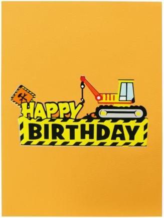Actual product image MU Classic 3D pop-up birthday card - Crane (1 pcs.)