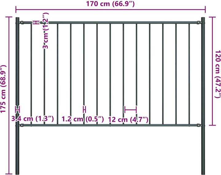 Immagine prodotto vidaXL Zaunpanel
