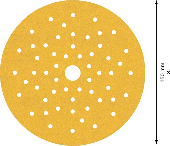 Actual product image Bosch Professional Zubehör EXPERT C470 Sandpaper set for random orbital sander, 150 mm, multi-hole, G 60/120/240, 6 pcs. (60, 240)