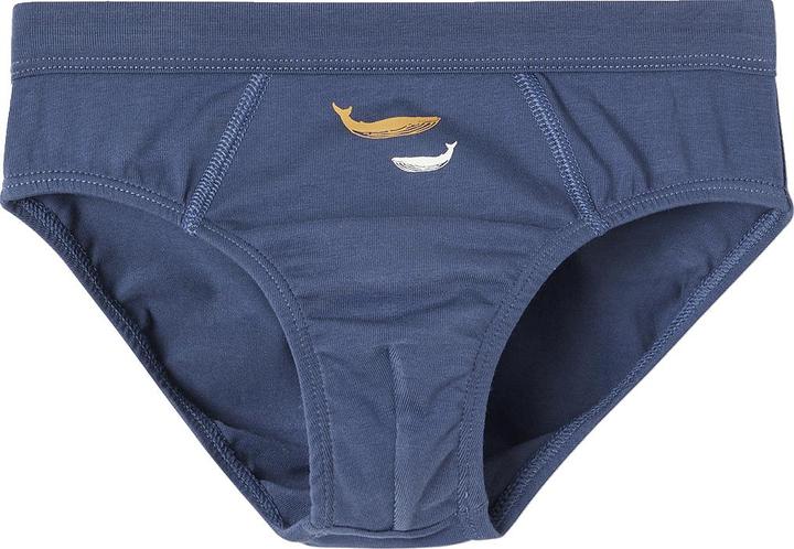 Immagine prodotto Vertbaudet 7er-Pack Jungen Slips mit Bio-Baumwolle, Wale (110, Confezione da 7)