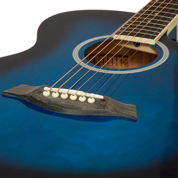 Actual product image World Rhythm Beginner Acoustic Guitar with Cutaway Body for Young Players (Acoustic guitar)