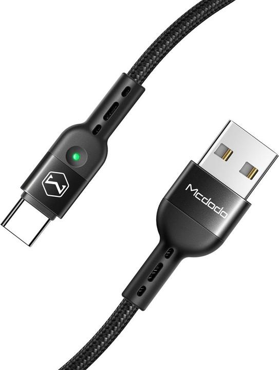 Produktbild Mcdodo USB Spring Cable to USB-C Omega CA-6420 1.8m (Black) (1.80 m, USB 3.2 Gen 1)