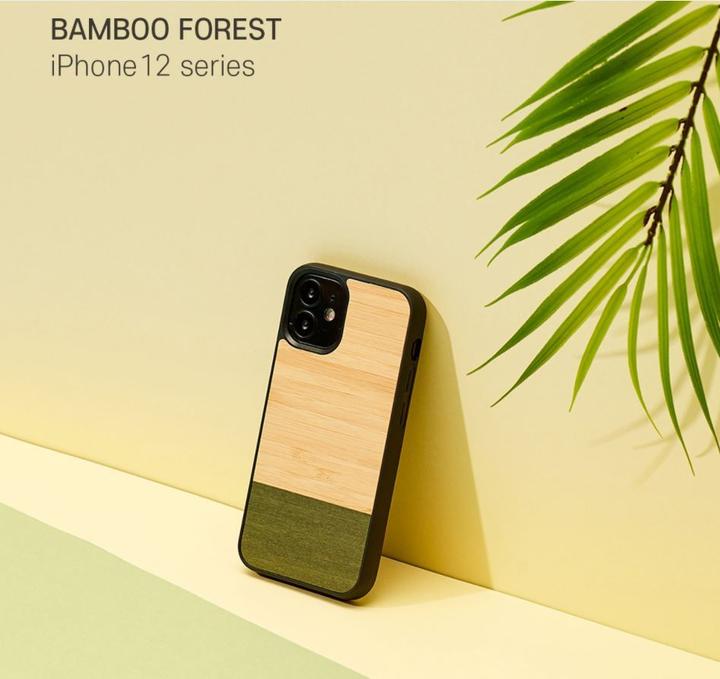 Produktbild Man.Wand &WOOD case for iPhone 12 mini bamboo forest juodas (Apple iPhone 12 mini)