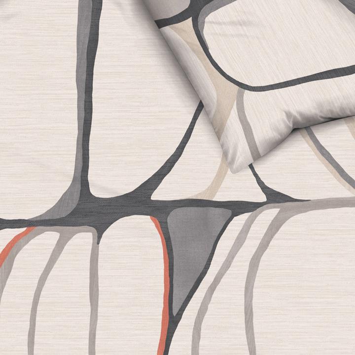 Actual product image Kaeppel Biber bed linen Opalith natural (Duvet cover, 155x220 cm + 80x80 cm)