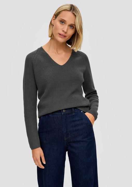 Produktbild s.Oliver Strickpullover Strickpullover mit Raglanärmeln (34)