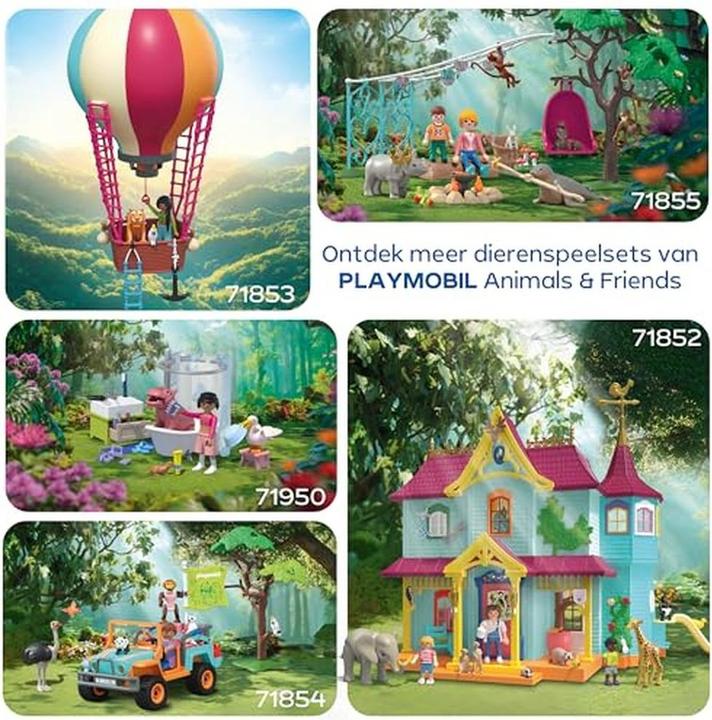 Image du produit Playmobil Villa d'animaux multicolores (71852)