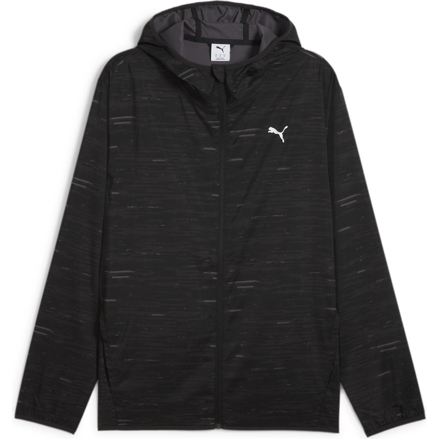 Puma, Herren, Laufjacke, M TAD ESSENTIAL AOP Woven Jacket (XL), Schwarz, XL