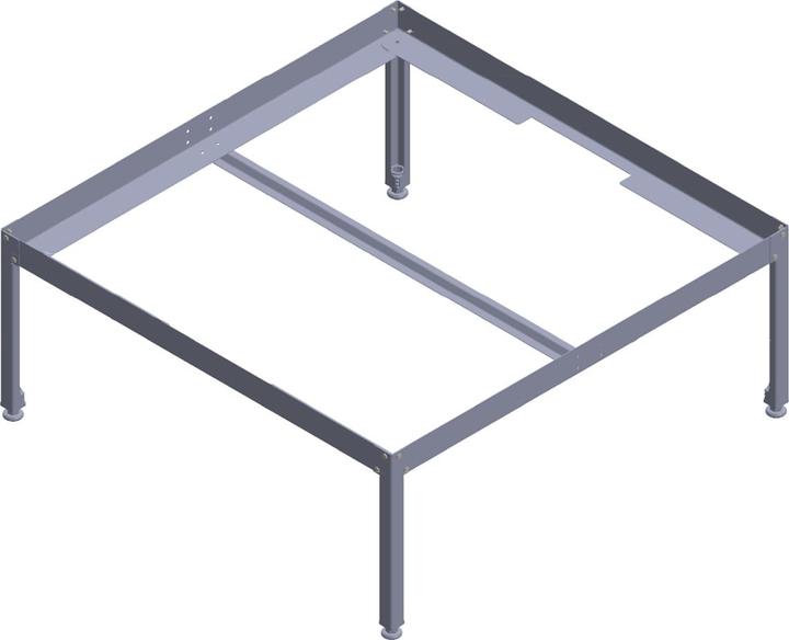 Fourtwenty Table de culture en métal 120 x 120cm