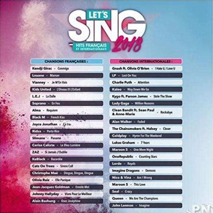 Actual product image Plaion Let's Sing 2018 (FR) (PS4, FR)