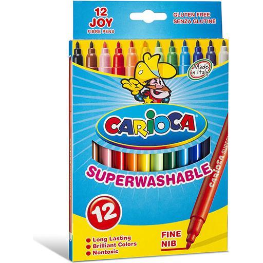 Thumbnail - Carioca, Malstifte, Fasermaler Joy (Mehrfarbig, 12 x)