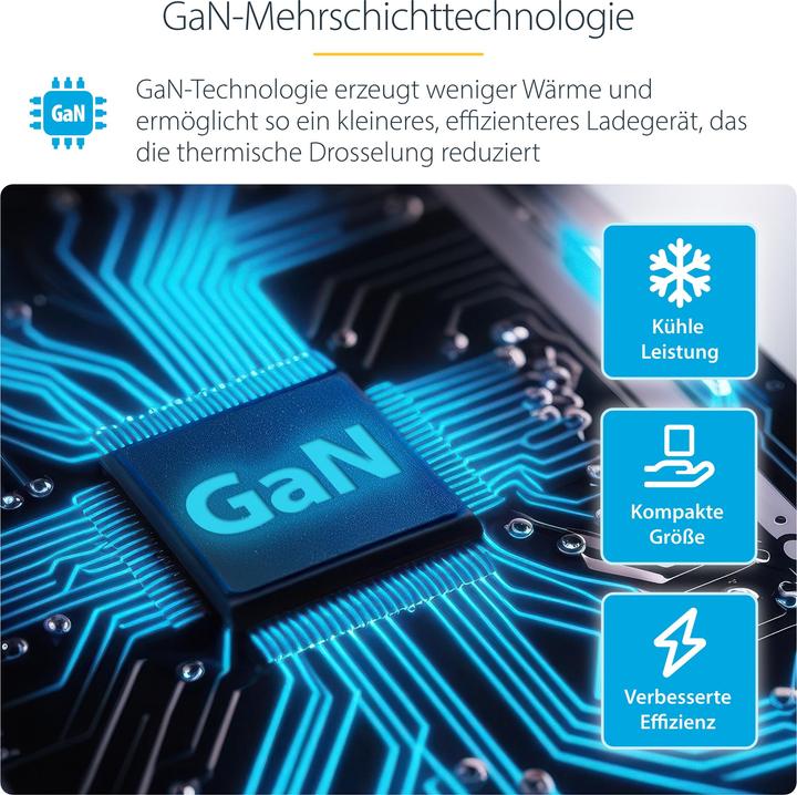 Produktbild StarTech .com 424DEU-USB-C-CHARGER, Drinnen, AC, 28 V, 1,8 m, Grau (240 W)