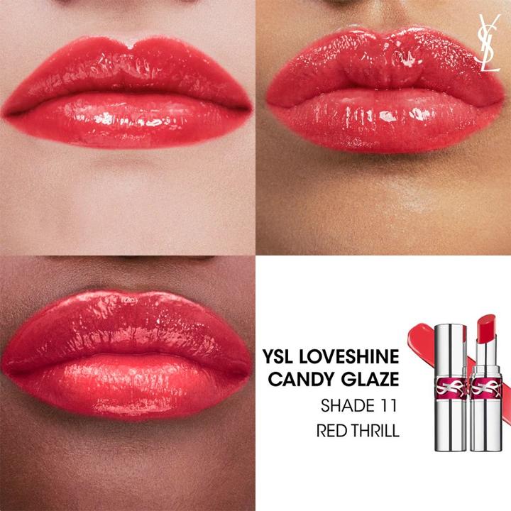 Image du produit Yves Saint Laurent Rouge Volupté Candy Glaze Lip Gloss 11 (11 Red Thrill)
