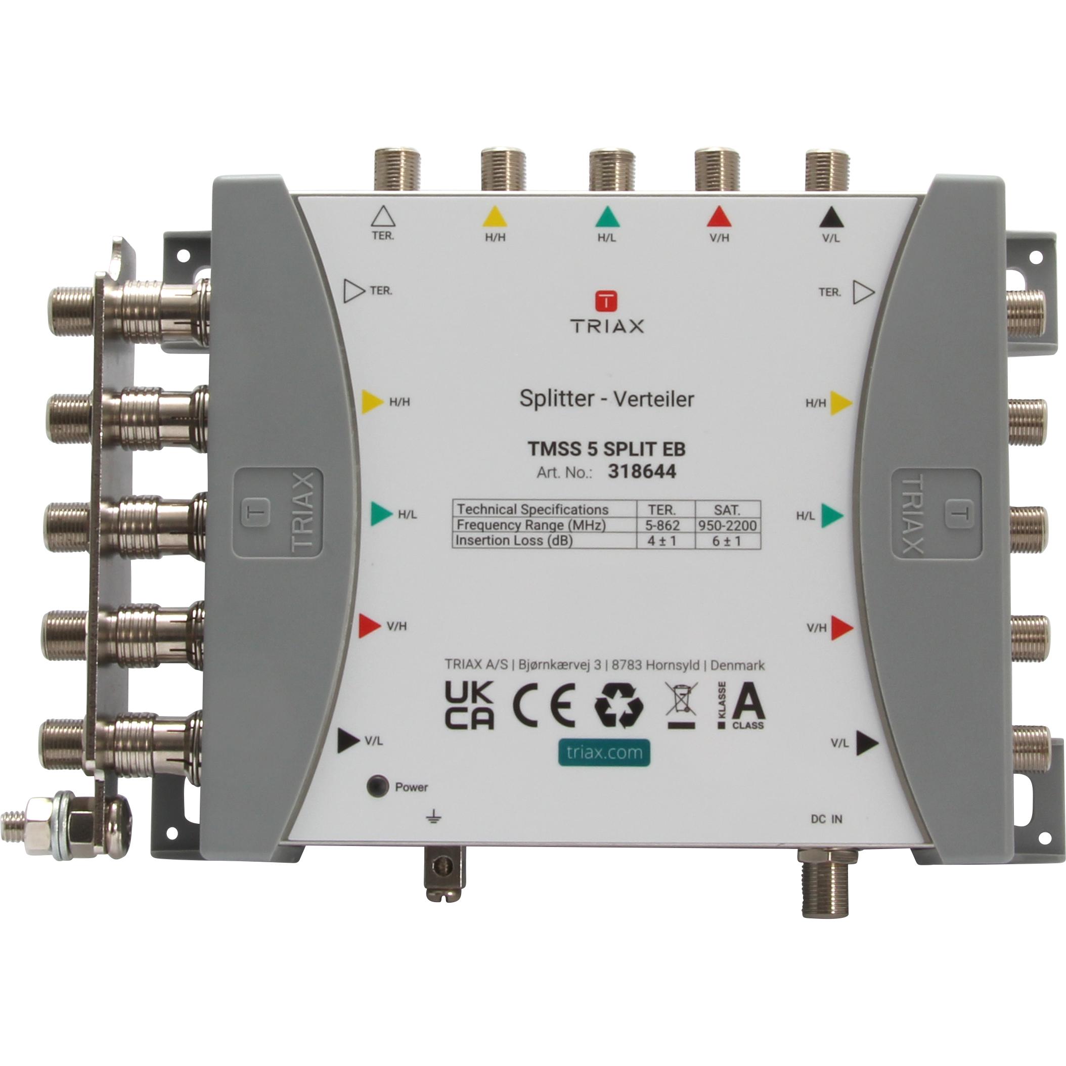 Triax Tmss5split (19" Verteiler), Netzwerk Zubehör