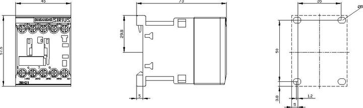 Produktbild Siemens Contactor Relay 4NO DC 24V S00