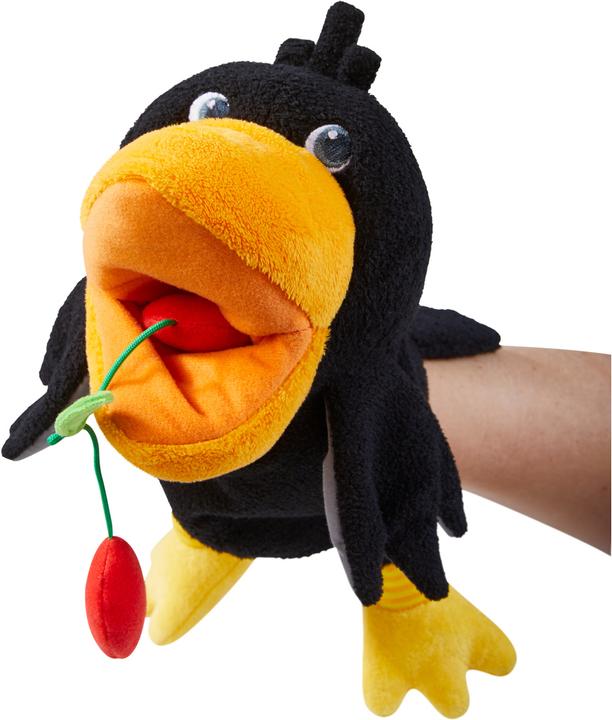 Actual product image Haba Raven Theo hand puppet