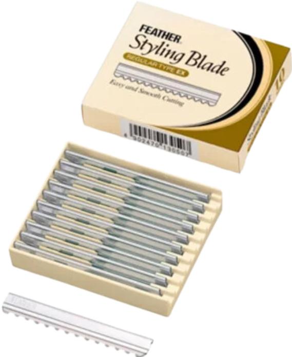Actual product image Feather Razor replacement blades (10 pieces) (10x)