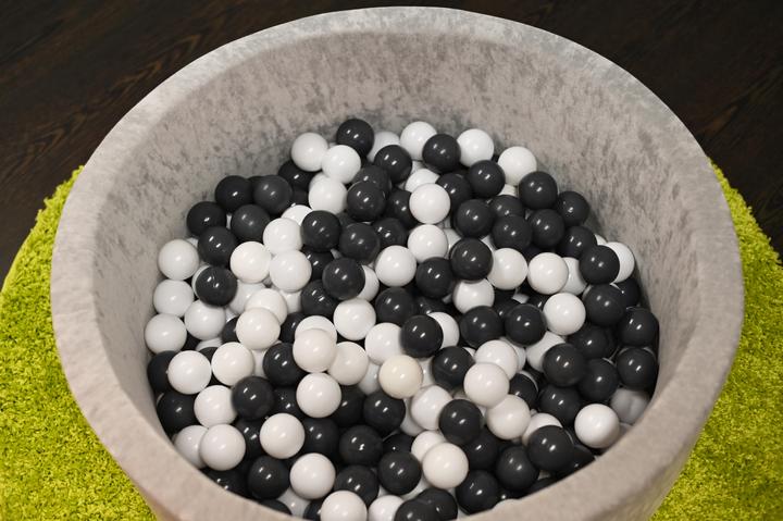 Actual product image Knorrtoys Bällebad soft - "Grey" - 300 balls grey/creme (ca. 6cm Durchmesser)