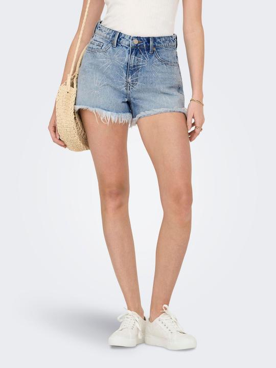 Immagine prodotto Only ONLGABI Hohe Taille Normal geschnitten Jeans-Shorts Jeans-Shorts (XS)