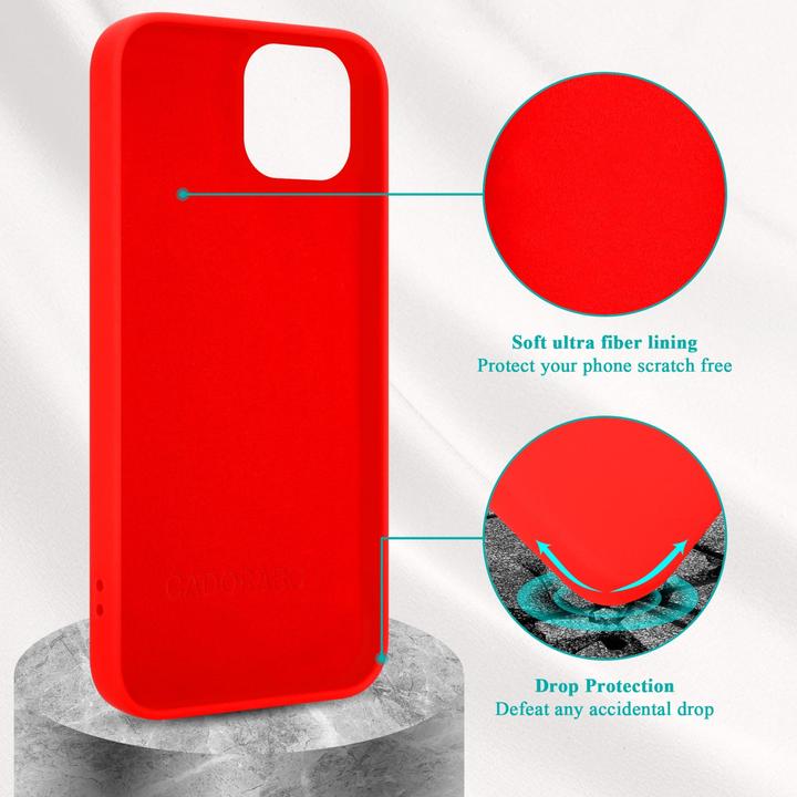 Produktbild Cadorabo Hülle für Apple iPhone 14 im TPU Liquid Silicone Case Style (Apple iPhone 14)