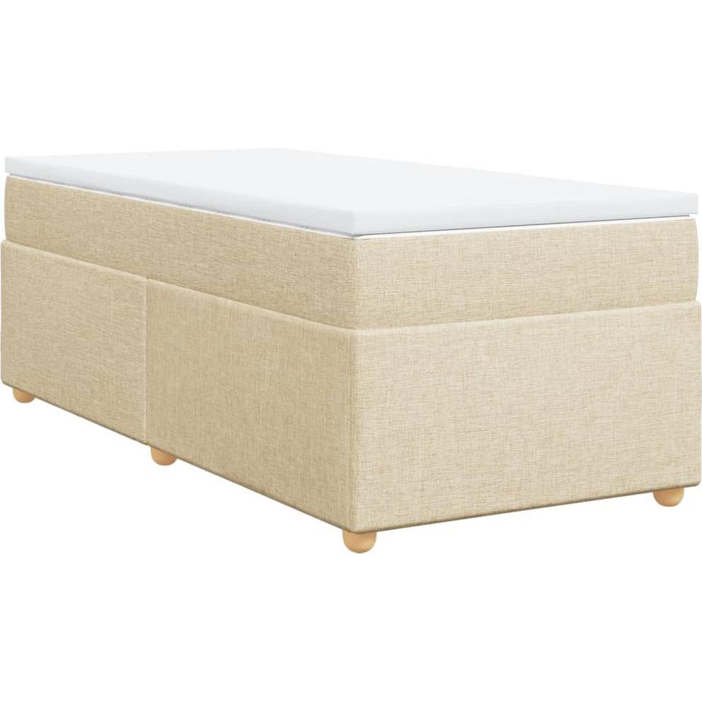 Thumbnail - VidaXL, Bett, Bo x springbett mit Matratze 90 x 200 cm Stoff (90 x 200 cm)