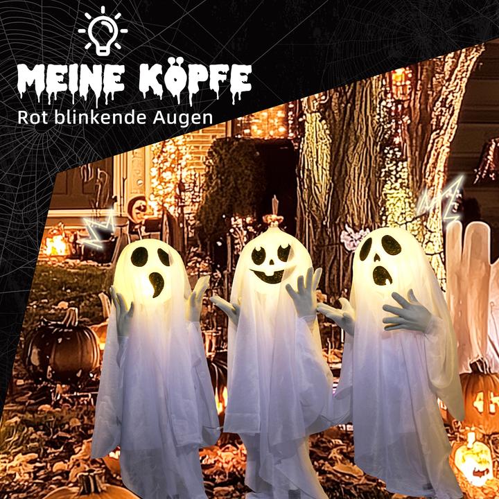 Actual product image Homcom Halloween-Dekoration Stahl, Polyester Weiss (3 Piece)