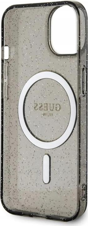 Produktbild Guess GUHMP14MHCMCGK iPhone 14 Plus 6.7" black/black hardcase Glitter Gold MagSafe (Apple iPhone 14 Plus)