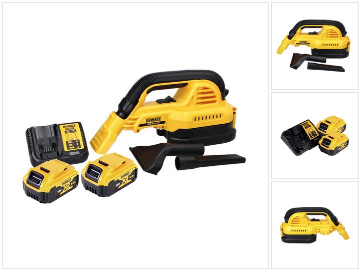 DeWalt DCV 517 P2 Battery-powered hand hoover 18 V 1.9 L + 2x rechargeable battery 5.0 Ah + charger (Wet dry vacuum cleaner)