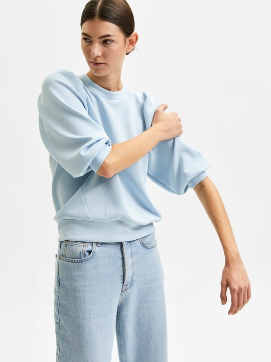 Actual product image Selected Femme Puff shoulder sweatshirt (XXL)