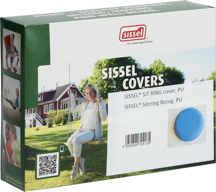 Actual product image Sissel Cushion cover Sit Ring round/oval polyurethane, blue (42 x 48 cm)