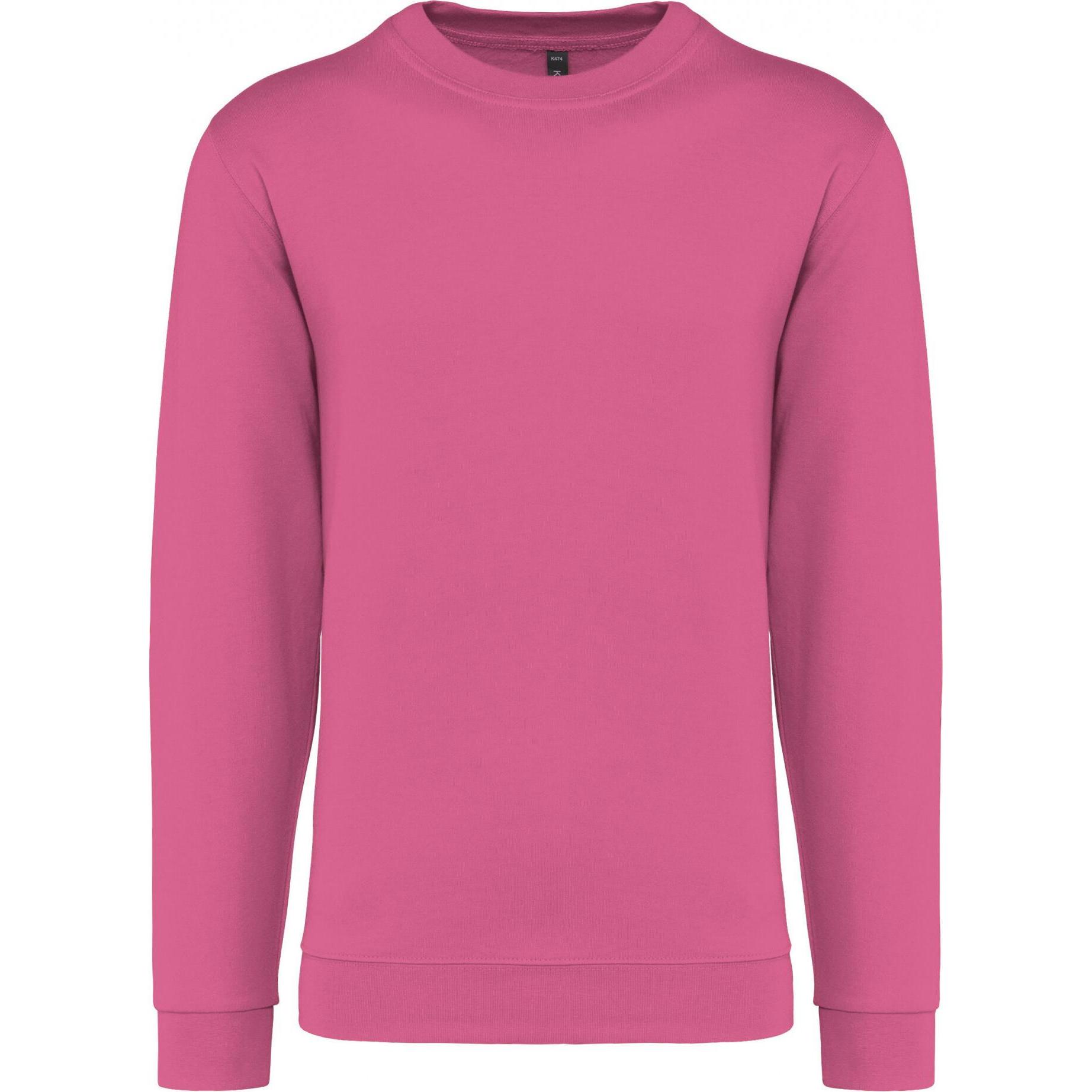 Kariban, Pullover, Sweatshirt mit Rundhalsausschnitt, Rosa, (XS)