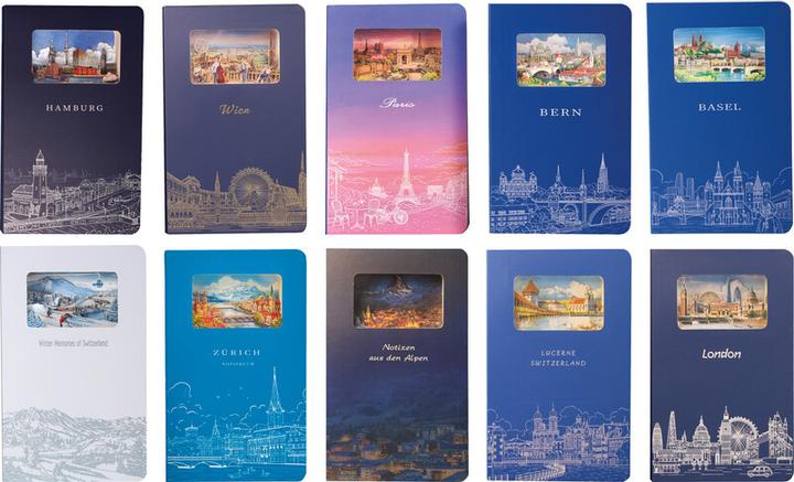 Image du produit Carnet 3D (110 x 180 mm, À rayures, Couverture rigide)