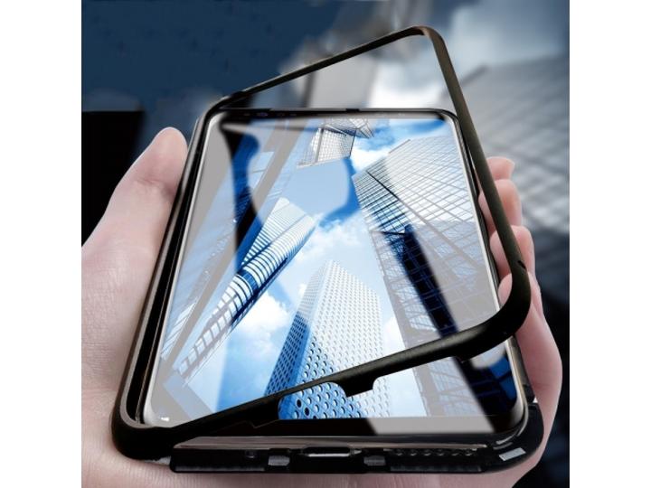 Produktbild G-Case Samsung Galaxy A7 2018 Aluminium Magnetic Glass Case Hülle (Samsung Galaxy A7 (2018))