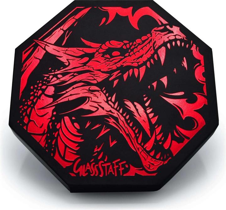 Productafbeelding Glass Staff CritStones Arena Würfelteller Red Dragon