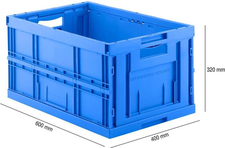Produktbild Schäfer Shop Faltkasten im EURO-Mass FK 6320, 64 l (600 x 400 x 320 mm, 65 l)