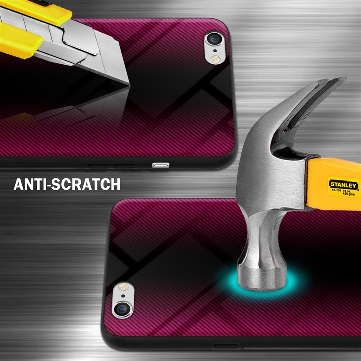 Productafbeelding Cadorabo TPU gestreepte glasplaat (Apple iPhone 6)