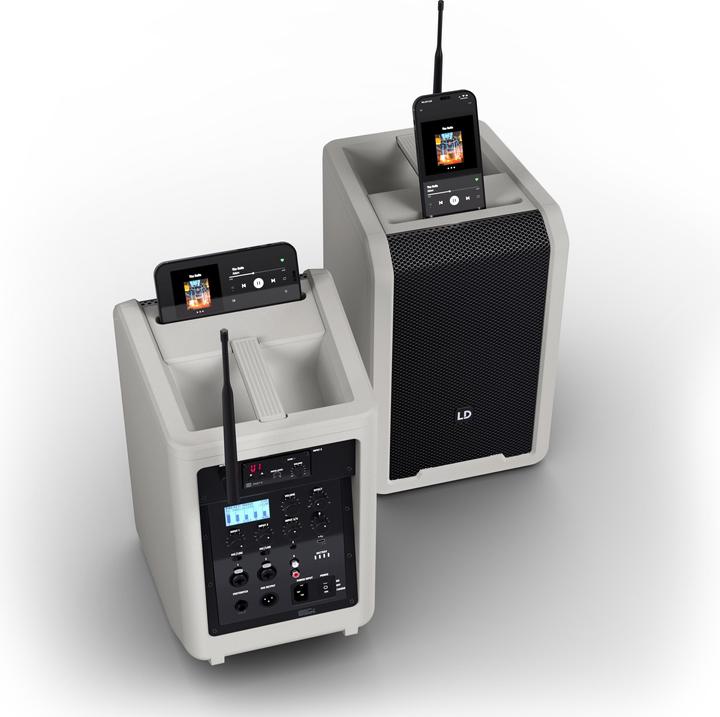 Immagine prodotto LD Systems ANNY® 8 HHD B8 G - Altoparlante PA Bluetooth® portatile con batteria ricaricabile, mixer e 1x (Attivo)