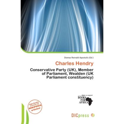 Charles Hendry, Fachbücher von Dismas Reinald Apostolis
