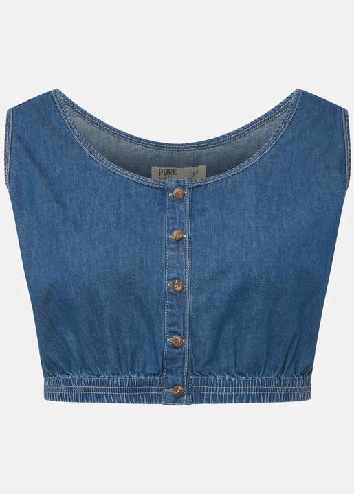 Produktbild Ulla Popken Bustier, Jeansoptik, Rundhals (54)