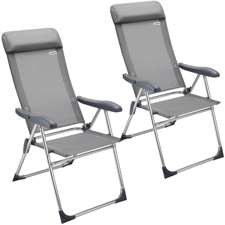 Casaria Set di 2 sedie da giardino