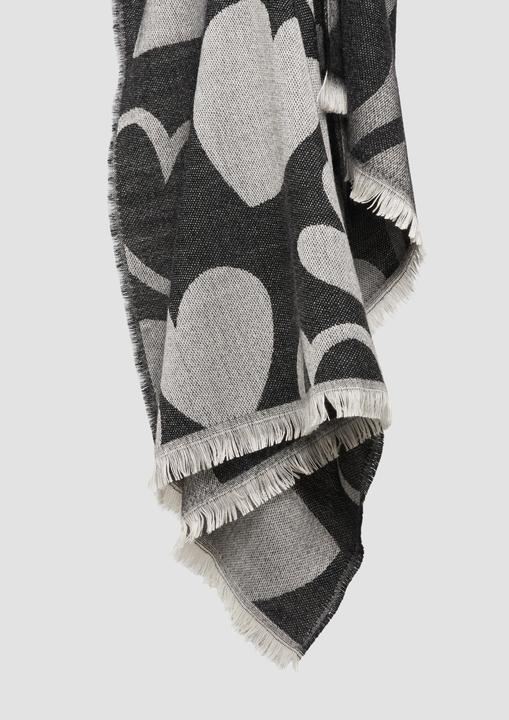Immagine prodotto s.Oliver Tuch Schal mit Fransen und Artwork