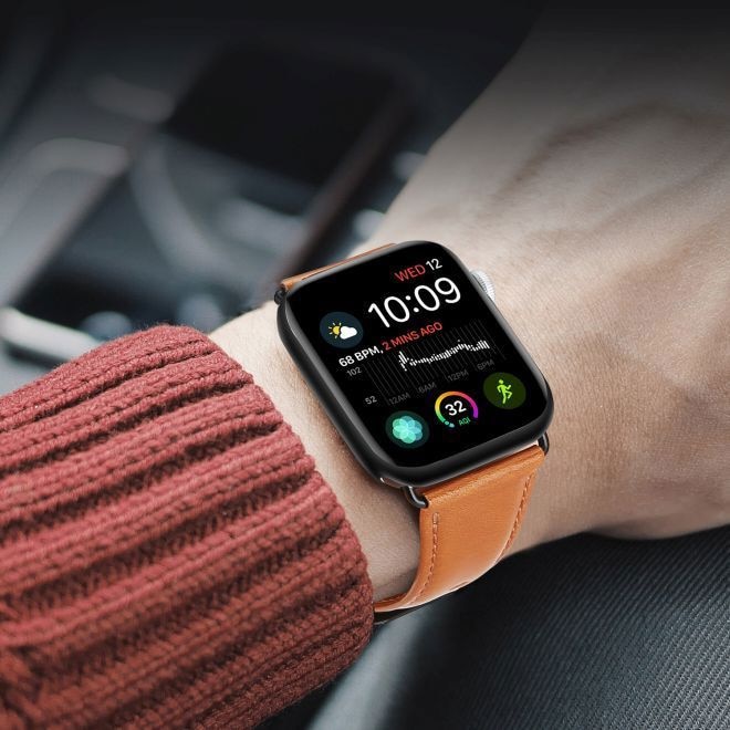 Actual product image Dux Ducis Business Series Genuine Leather Replacement Strap (40 mm, 38 mm, 41 mm, Genuine leather, Apple Watch Series 2, Apple Watch Series 3, Apple Watch Series 1, Apple Watch Series 4, Apple Watch Series 5, Apple Watch Series 6, Apple Watch Series 7, Apple Watch Series 8, Apple Watch Series 9, Apple Watch SE)