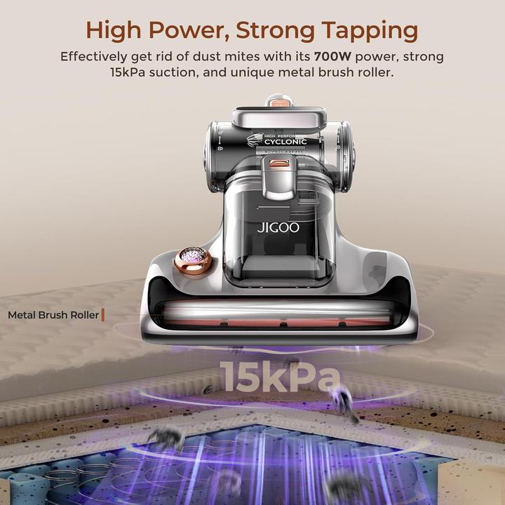 Produktbild Jigoo T600 Milbensauger mit UV-Licht & Heissluft