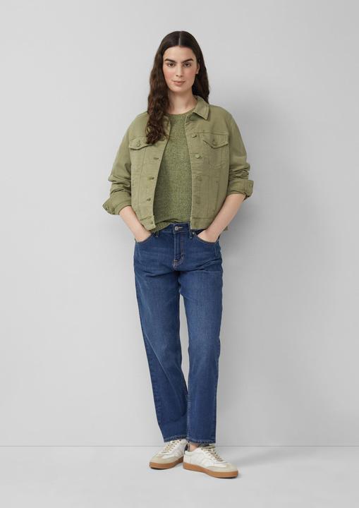 Produktbild s.Oliver Strickpullover Kurzarm-Pullover im Relaxed Fit (44)