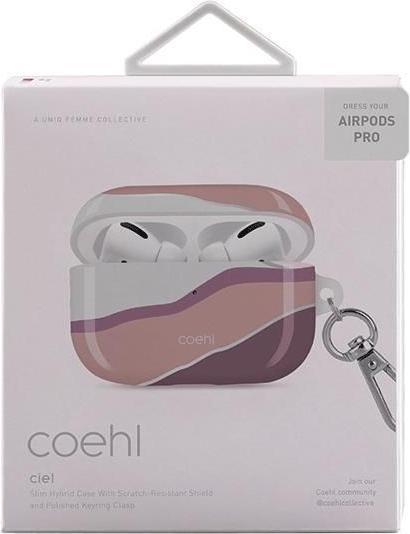 Actual product image Uniq etui Coehl Ciel AirPods Pro różowy/sunset pink (Headphone bag)