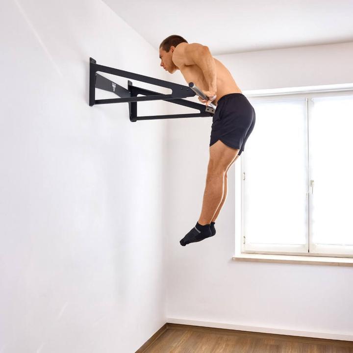 Actual product image Pullup & Dip Muscle-Up Bar, Klimmzugstange mit extra Wandabstand