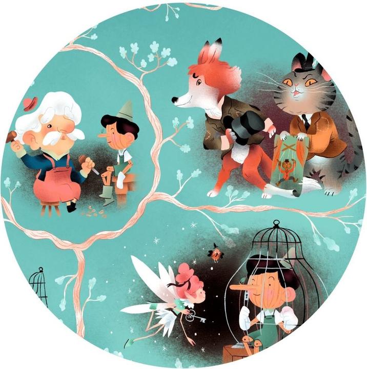 Immagine prodotto Djeco Geschichtenpuzzle Pinocchio 54 Teile (54 pezzi)