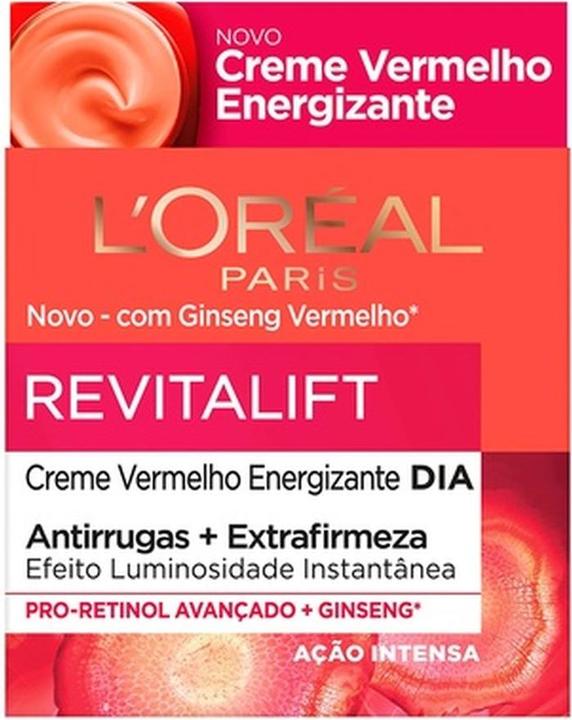 Actual product image L'Oréal Paris Revitalift Ginseng Rojo Crema Día Energizante 50 Ml (50 ml, Day cream)