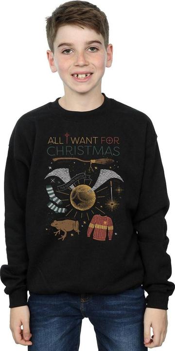 Produktbild All I Want For Christmas Sweatshirt Jungen (140, 146)